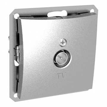 Розетка TV ДУЭТ, оконечная, серебристый WDE000391 Schneider Electric