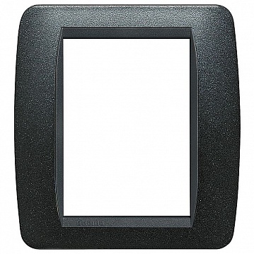 Рамка 3+3 модуля LIVING LIGHT, черный графит L4826GFN Bticino