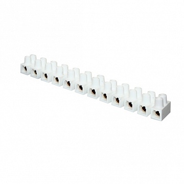 Клеммная колодка 10мм 10А полистирол белая (уп.10шт.) plc-KK-10-10-ps-w EKF