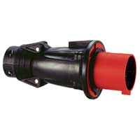 Прямая вилка Hypra - IP 44 - 3К+Н+З - 63 А - резина 053854 Legrand