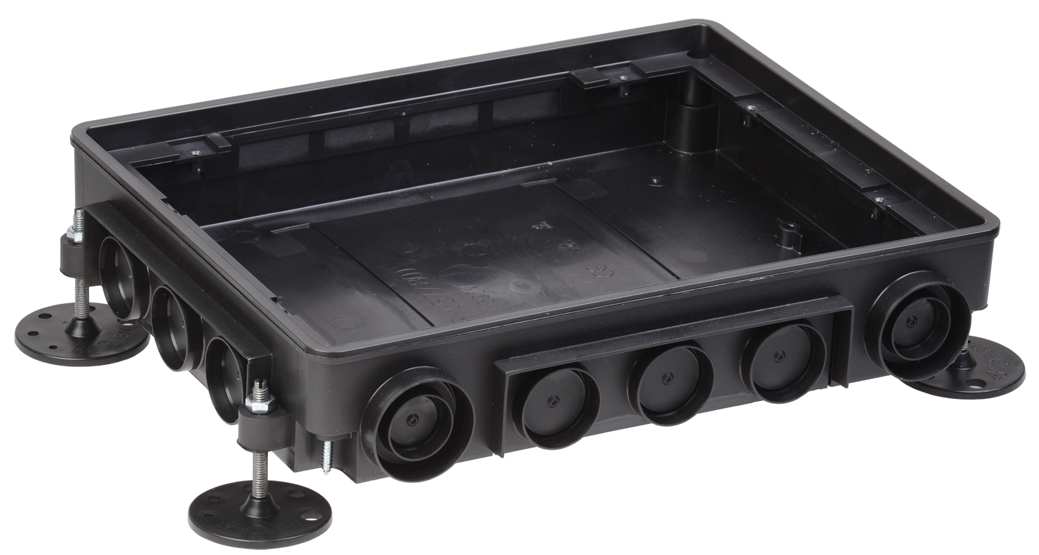 PRIMER Коробка напольная под лючок ONFLOOR 24 KNU-80-16-PA-9011 IEK