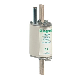 Предохранитель типа aM - размер 0 - с бойком - 100 A 016645 Legrand