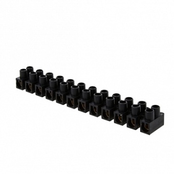 Клеммная колодка 10мм 10А полистирол черная (уп.10шт.) plc-KK-10-10-ps-b EKF