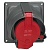 Встраиваемая розетка Hypra Prisinter - IP 44/55 - 3К+З - 63 А - пластик 053603 Legrand