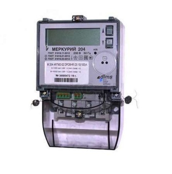 Счетчик электроэнергии Меркурий 204 ARTM-02 POBR 2Тарифа МСК М0000048401 Инкотекс