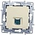 Розетка компьютерная 1xRJ45 Cat.5 ETIKA, бежевый 672341 Legrand