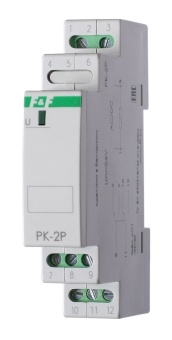 Реле промежуточное PK-2P (монтаж на DIN-рейке 35мм 220В 50Гц 2х8А 2 перекл.) F&F EA06.001.009