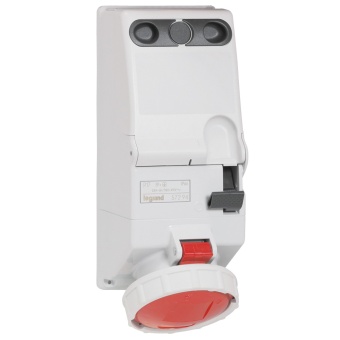 Безопасная розетка со щитком - P17 Tempra Pro - IP66 - 63 A - 380/415 В~ - 3К+З - 125x280 057294 Legrand