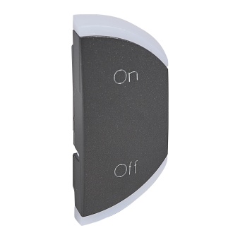 MyHome SCS.Лицевая панель 1М "ON-OFF" правая.Графит 064881 Legrand