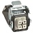 Каб.вилка,мет,верт.400В, 10А 4К+З 053127 Legrand