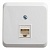 Розетка компьютерная 1xRJ45 Cat.5 ЭТЮД, белый KOMA-001B Schneider Electric