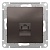 Розетка компьютерная 1xRJ45 Cat.5 ATLASDESIGN, мокко ATN000683 Schneider Electric