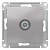 Розетка TV ATLASDESIGN, оконечная, алюминий ATN000391 Schneider Electric