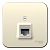 Розетка компьютерная 1xRJ45 Cat.5 BLANCA, молочгый BLNIA045002 Schneider Electric
