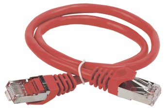 ITK Коммутационный шнур (патч-корд) кат.5E FTP PVC 10м красный PC04-C5EF-10M IEK