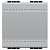 Переключатель 1-клавишный LIVING LIGHT, скрытый монтаж, алюминий NT4003M2A Bticino