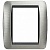 Рамка 3+3 модуля LIVING LIGHT, тертая сталь L4826ACS Bticino