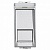 Розетка компьютерная 1xRJ45 Cat.6 LIVING LIGHT, алюминий NT4279C6 Bticino