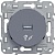 Розетка 1xUSB ODACE, алюминий S53R408 Schneider Electric