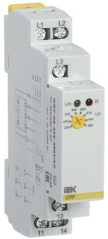 Реле контроля фаз ORF 08 3 фазы 220-460В AC ORF-08-220-460VAC IEK