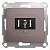 Розетка 2xUSB GLOSSA, платина GSL001232 Schneider Electric