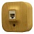Розетка телефонная 1xRJ11 QUTEO, светло-коричневый 782274 Legrand