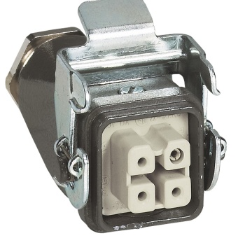 Каб.вилка,мет,верт.250В, 10А 3К+З 053126 Legrand
