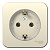 Розетка BLANCA, открытый монтаж, с заземлением, молочный BLNRA110112 Schneider Electric