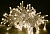 LIGHTING Гирлянда нить 10м 100 светодиодов теплый белый свет IP44 прозрачный шнур 3м 230В контроллер 8 сцен LGDU111-1-100-10-T-S-44 IEK