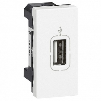 Розетка 1xUSB MOSAIC, белый 078761 Legrand