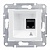 Розетка компьютерная 1xRJ45 Cat.5 SEDNA, белый SDN4500121 Schneider Electric