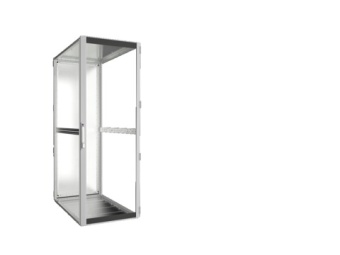 TS IT Шкаф 800х2200х1200 с обзорной и стальной дверью без 19` IP55 5516790 Rittal