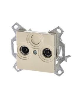 Розетка телевизионная оконечная TV/R Levit сл. кость 2CHH083503A6017 ABB