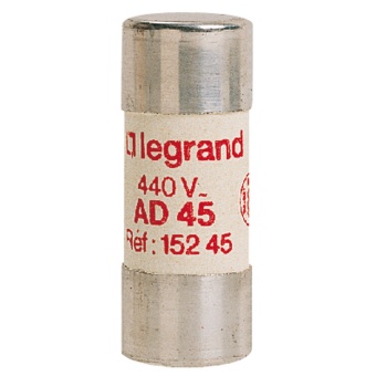 Предохранитель цилиндрический типа - AD 45 - 22x58 мм 015245 Legrand
