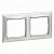 Рамка 2 поста VALENA DIY, горизонтальная, алюминий 694331 Legrand