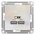 Розетка 2xUSB ATLASDESIGN, жемчуг ATN000433 Schneider Electric