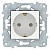 Розетка UNICA NEW, скрытый монтаж, с заземлением, белый NU505618 Schneider Electric