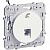 Розетка телефонная 1xRJ12 ODACE, глянцевый S52R497 Schneider Electric