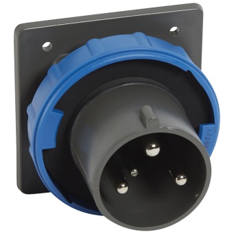 Встраиваемая вилка Hypra - IP 66/67-55 - 2К+3 - 63 А - пластик 059376 Legrand