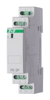 Реле промежуточное PK-3P (монтаж на DIN-рейке 35мм 220В 50Гц 3х8А 3NO/NC IP20) F&F EA06.001.023