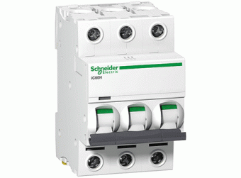 Модульный автоматический выключатель iC60N, 3 полюса, 2А, х-ка C A9F74302 Schneider Electric