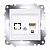 Розетка компьютерная 2xRJ45 Cat.6 COSMO, белый 619-010200-247 ABB