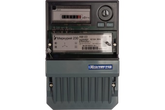 Счетчик электроэнергии Меркурий 230 АМ-00 трехфазный однотарифный, 5(7,5), кл.точ. 0.5S, Щ, ЭМОУ, имп. выход (230AM00) 32427 Инкотекс