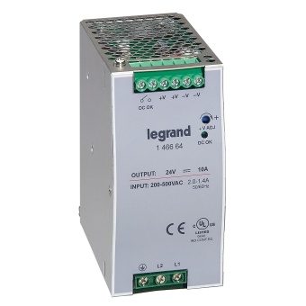 1/2-фазныйИмпульсный источник питания 24В 240Вт10A 146664 Legrand
