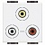 Розетка 3RCA LIVING LIGHT, белый N4283 Bticino