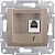 Розетка телефонная 1xRJ11 SEDNA, титан SDN4101168 Schneider Electric