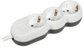 Удлинитель У03 3 места 2P+PE/3м 3х1,5мм2 16А/250В UNO WYP53-16-03-03-Z IEK