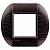 Рамка 1 пост LIVING LIGHT, горизонтальная, темный дуб LNB4802LRW Bticino