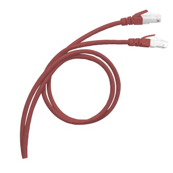 Шнур коммутационный RJ 45 - категория 8 - S/FTP - LSZH - экранированный - 5 м - красный 033725 Legrand