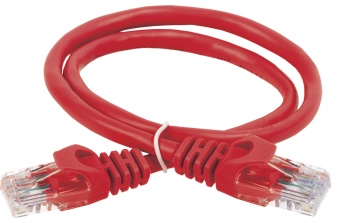 ITK Коммутационный шнур (патч-корд) кат.5E UTP 2м красный PC04-C5EU-2M IEK